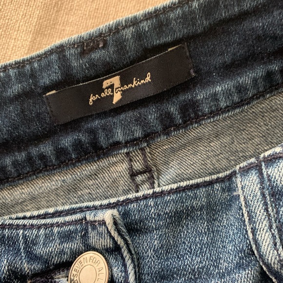 7 FOR ALL MANKIND, Soft Denim Pencil Jean Skirt, Size 24 - Picture 3 of 9